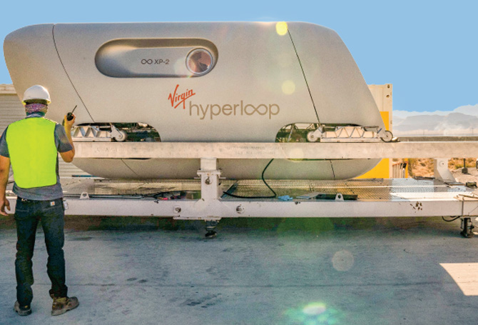 A new kind of transportation called the hyperloop